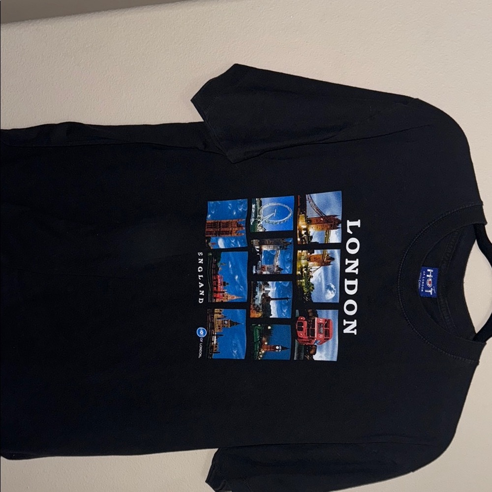 Black Short Sleeve Tee with Graphic Design